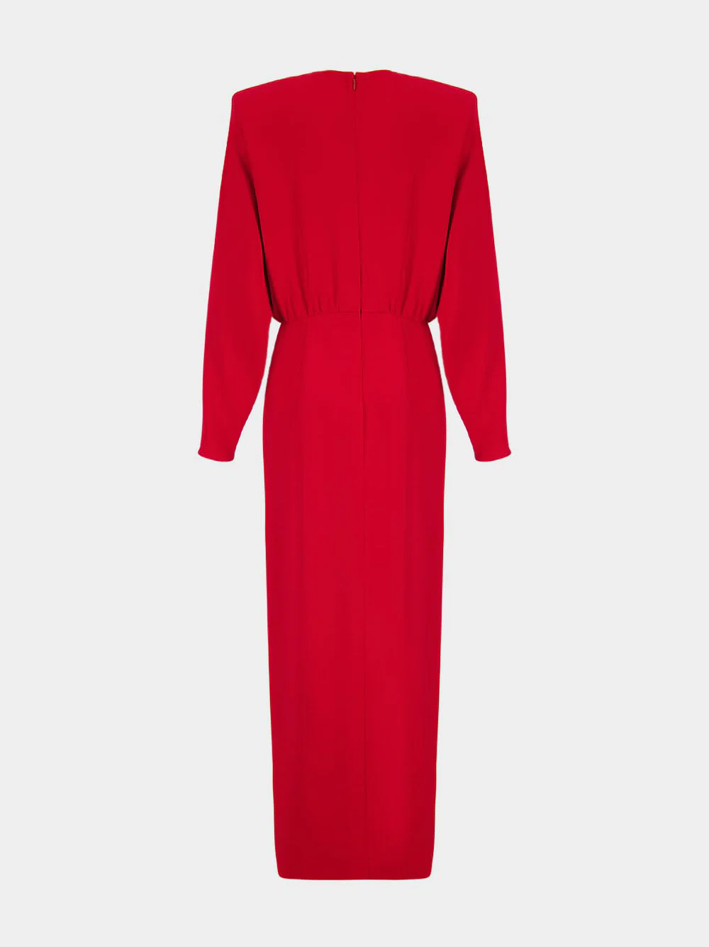 Paris Red Cady Couture Dress - Image 4