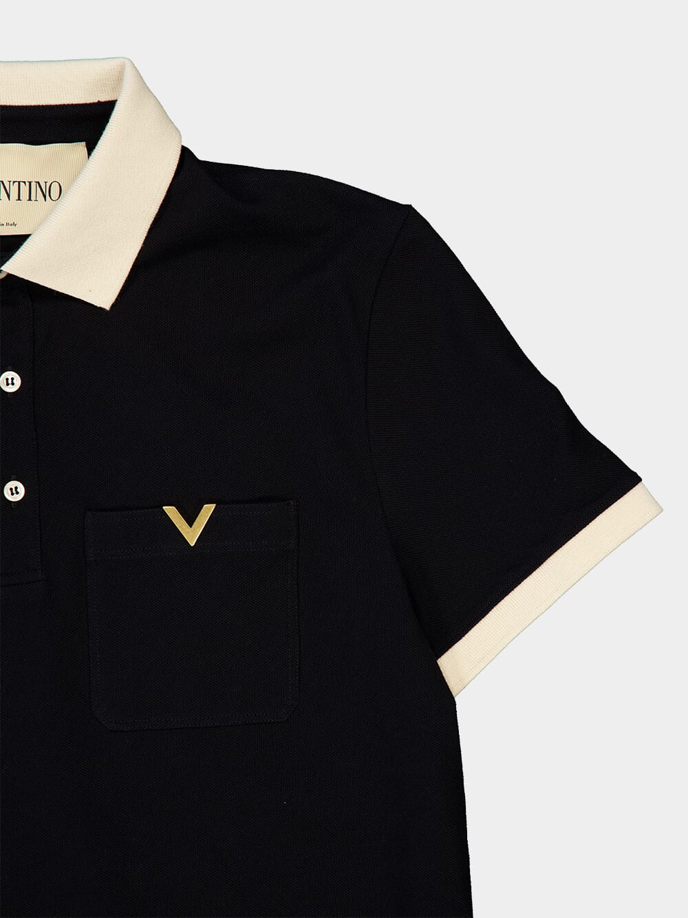 Black and Butter Cotton Piqué Polo Shirt - Image 6