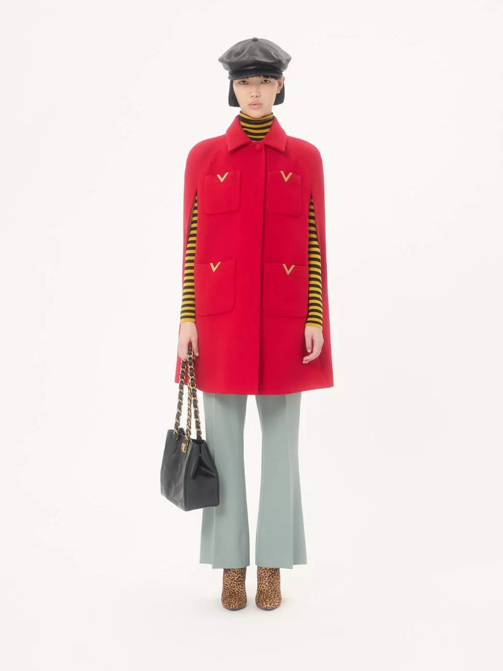 Red Drill Double Cape with V Gold - Image 2