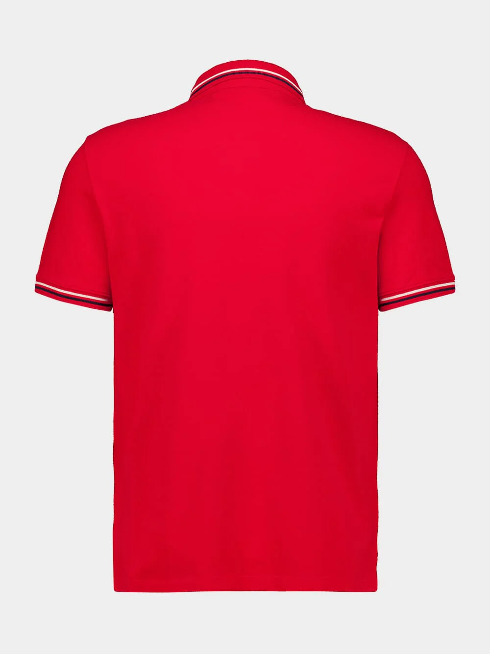 Red Piqué Polo with VLogo Patch - Image 4