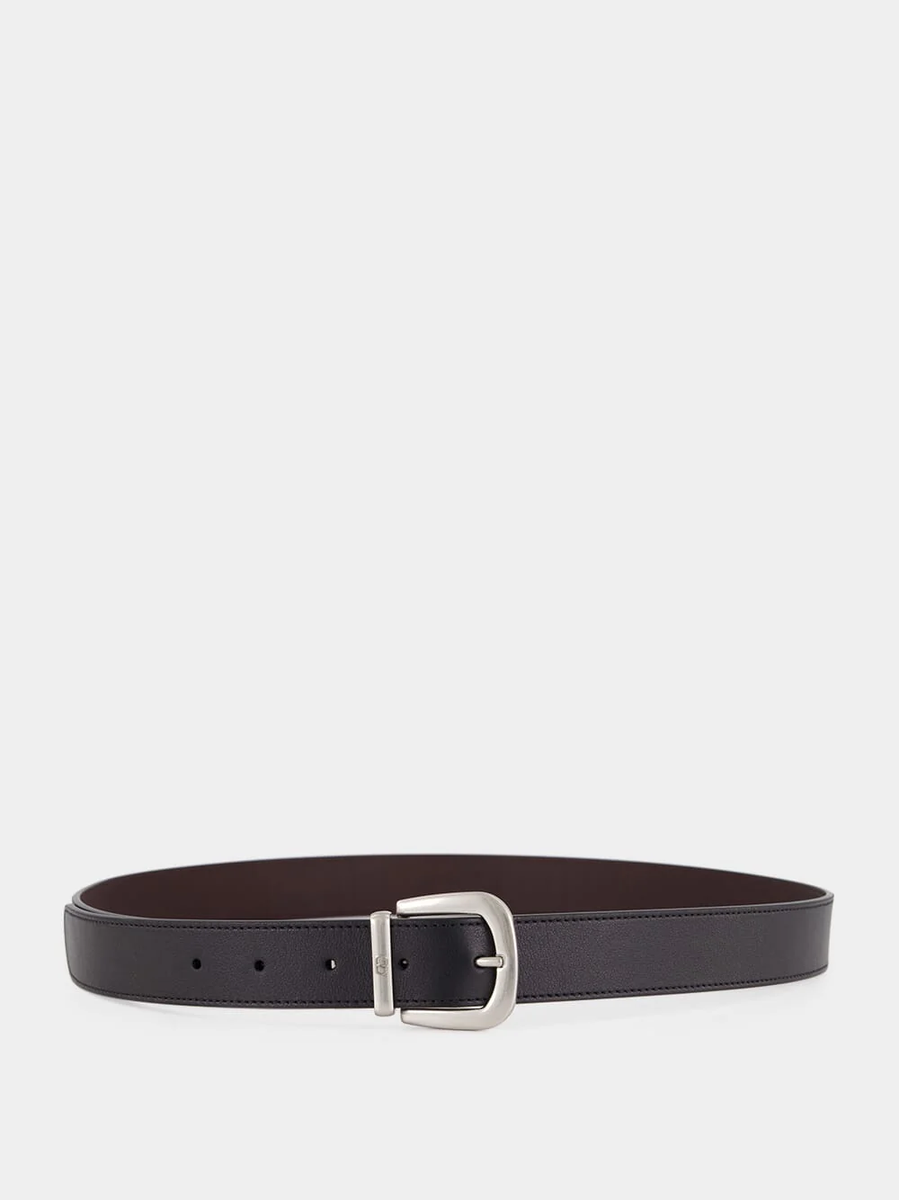 Reversible Black and Oak Belt