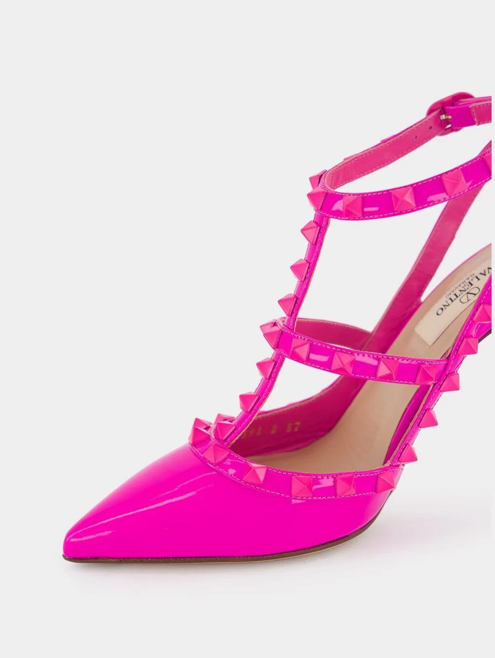 Rockstud 100mm Ankle-Strap Pumps - Image 7