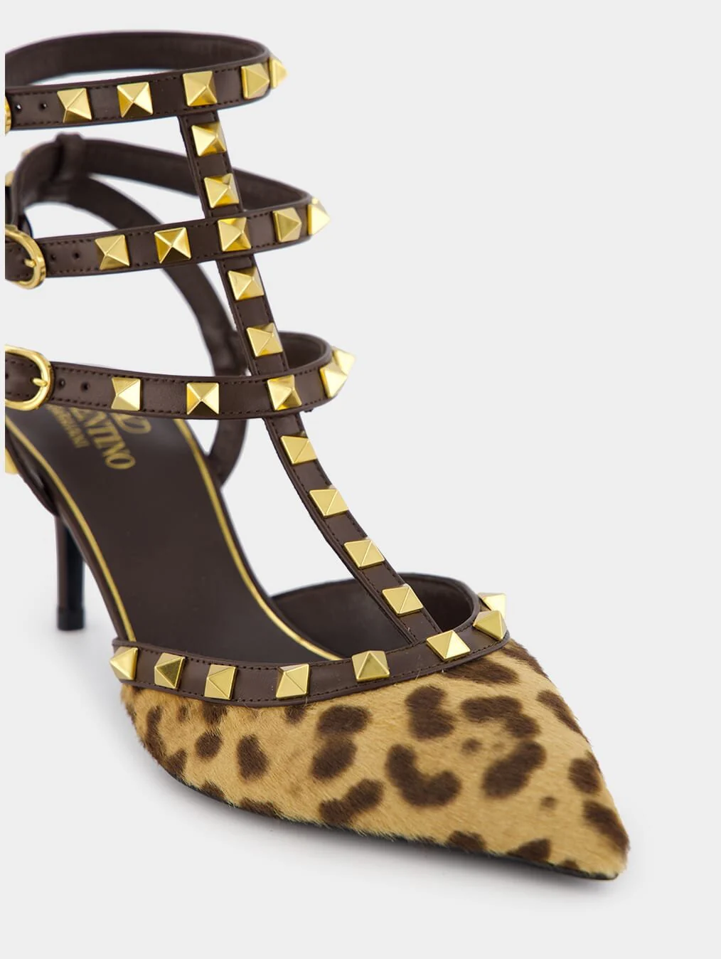 Rockstud Caged Leather Pump 65mm - Image 6