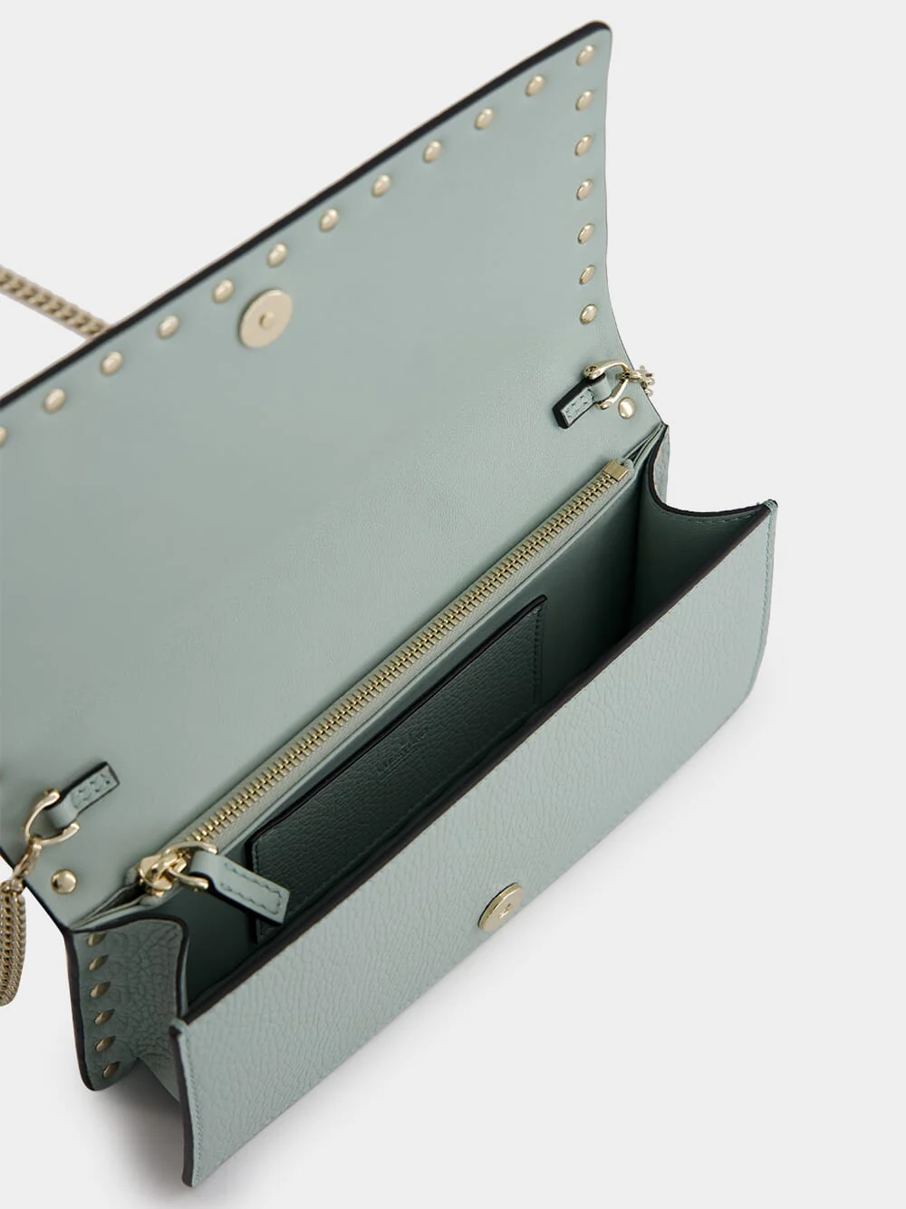 Rockstud Leather Wallet on Chain - Image 6