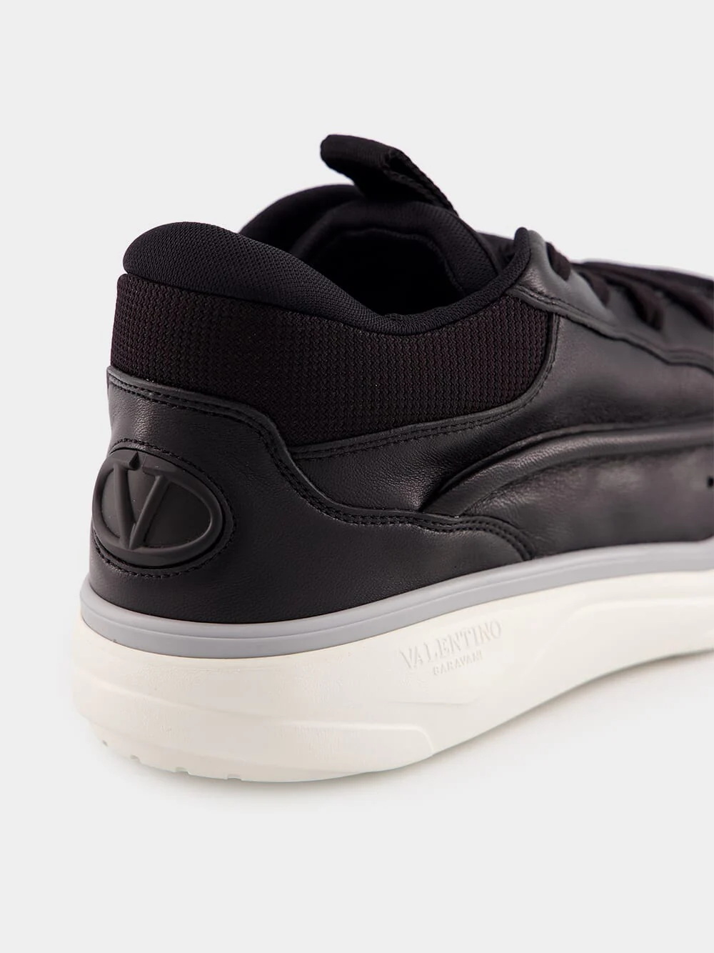 Calfskin Leather Mid-Top Sneakers - Image 6