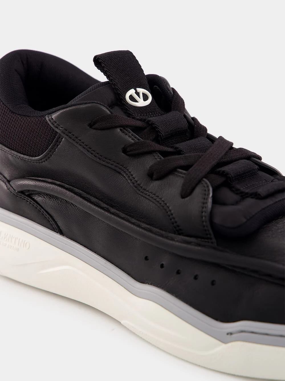 Calfskin Leather Mid-Top Sneakers - Image 7