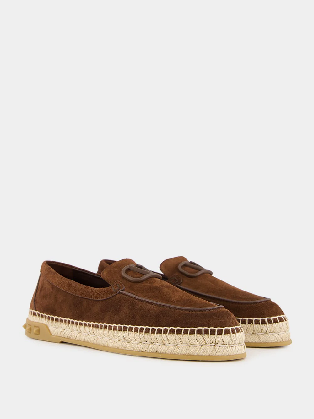 Fondant Brown Leisure Flows Espadrilles in Leather - Image 3