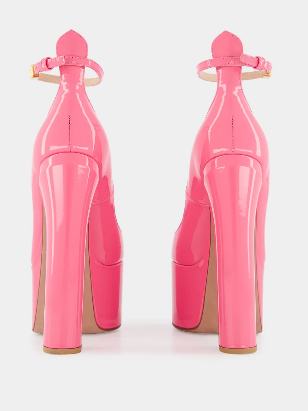 Pink Patent Platform 105mm Pumps - Image 5