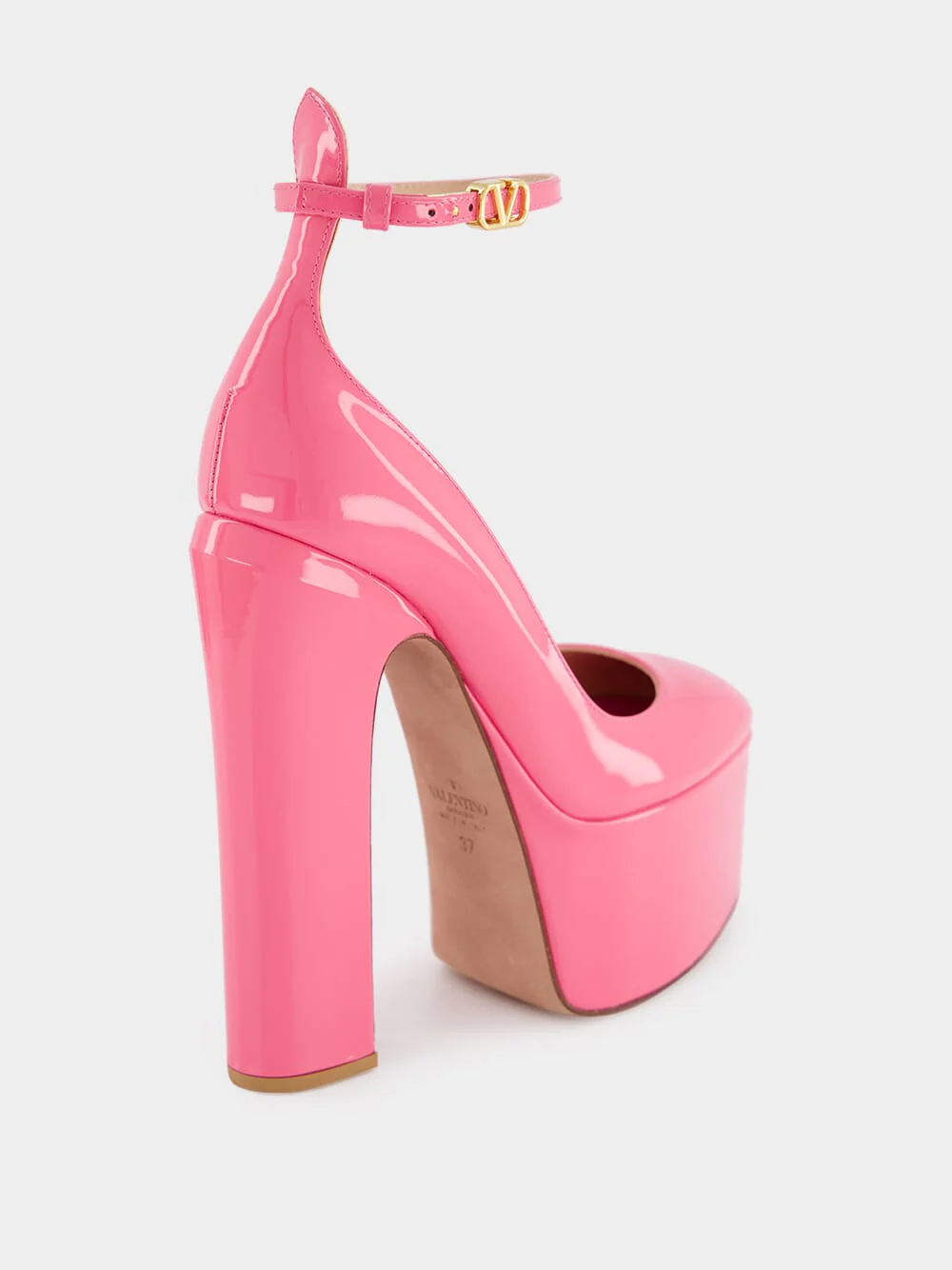 Pink Patent Platform 105mm Pumps - Image 6