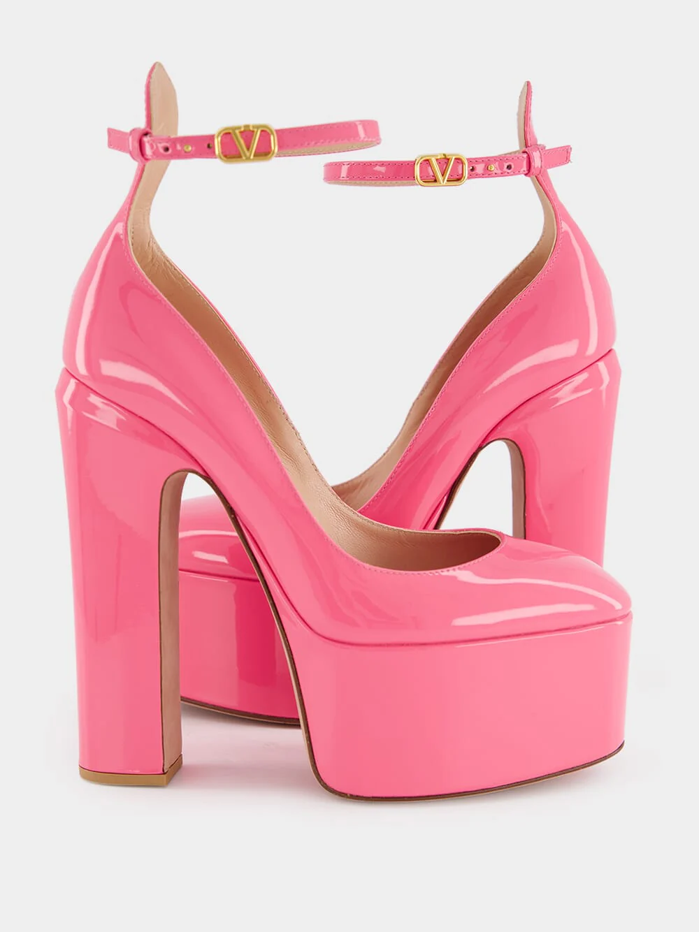 Pink Patent Platform 105mm Pumps - Image 7