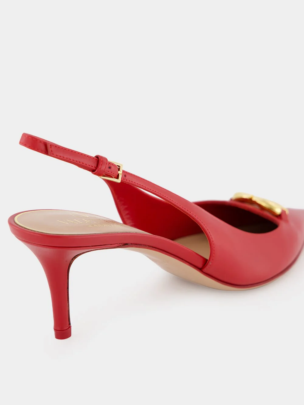 Red VLogo The Bold Edition Slingback Pumps - Image 6
