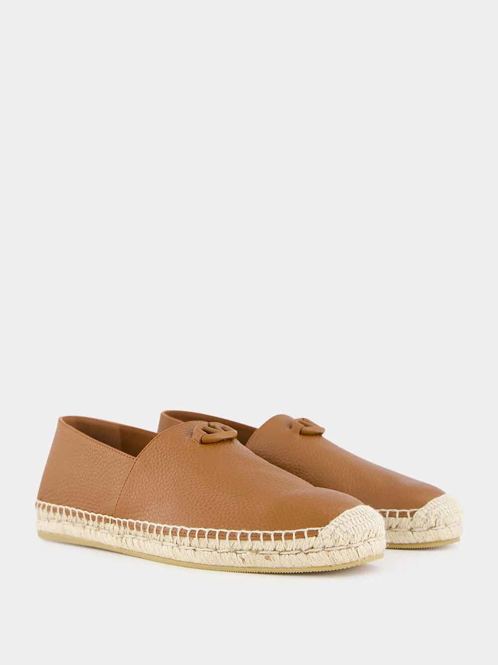 Tobacco Leather Espadrilles - Image 3