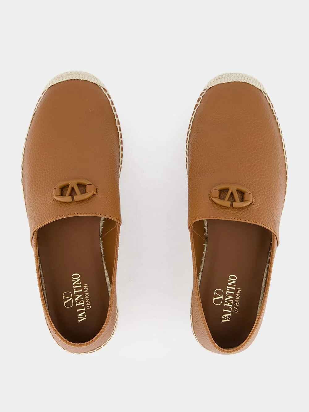 Tobacco Leather Espadrilles - Image 4