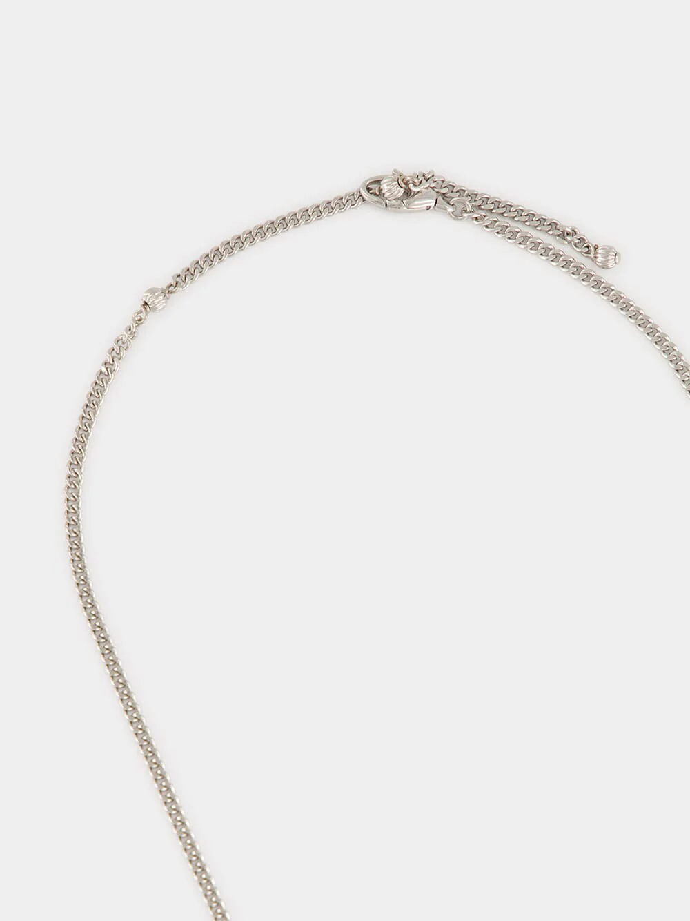 Silver VLogo Signature Necklace - Image 4