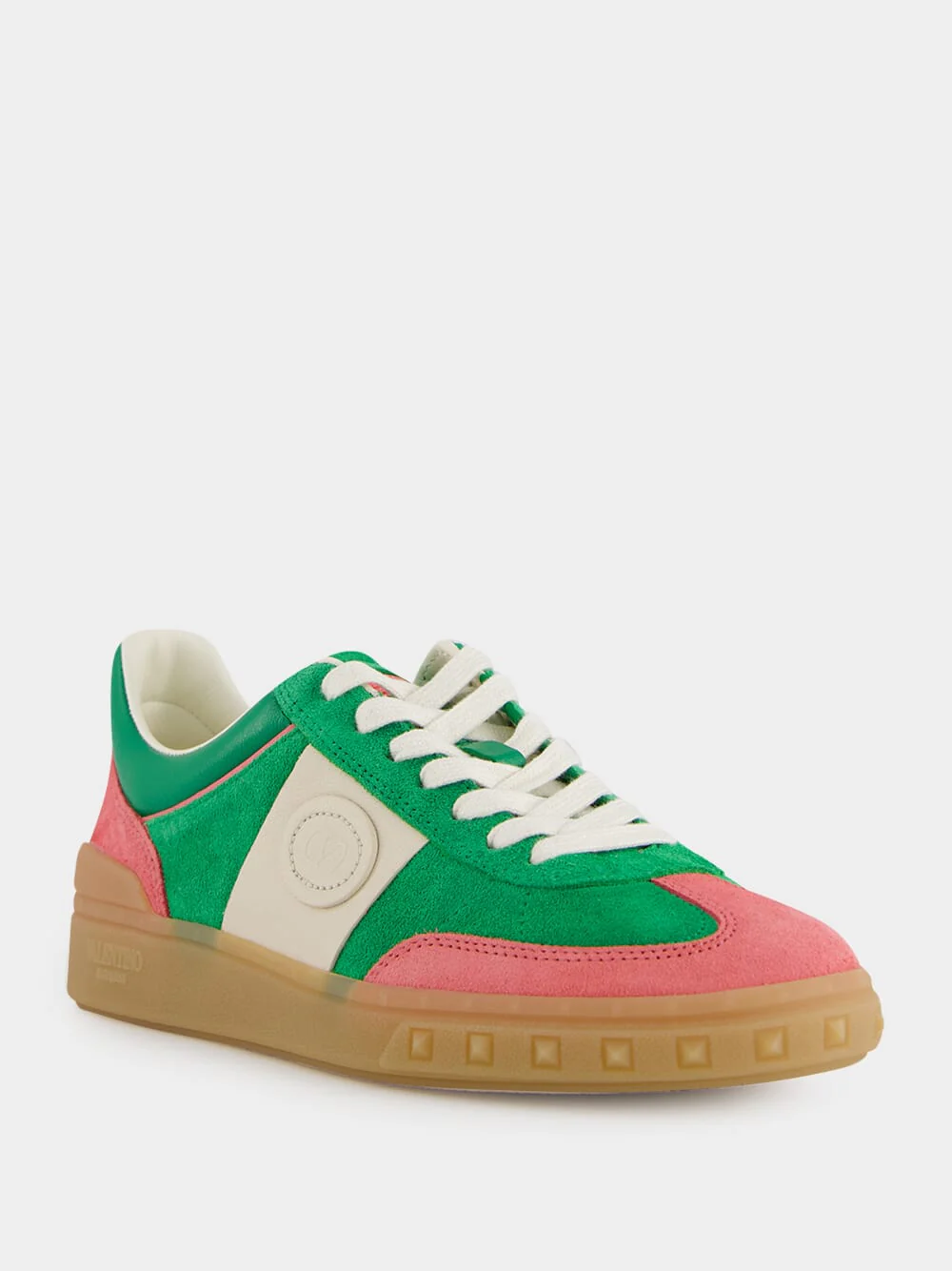 Sweet Pink Green Upvillage Sneakers - Image 2