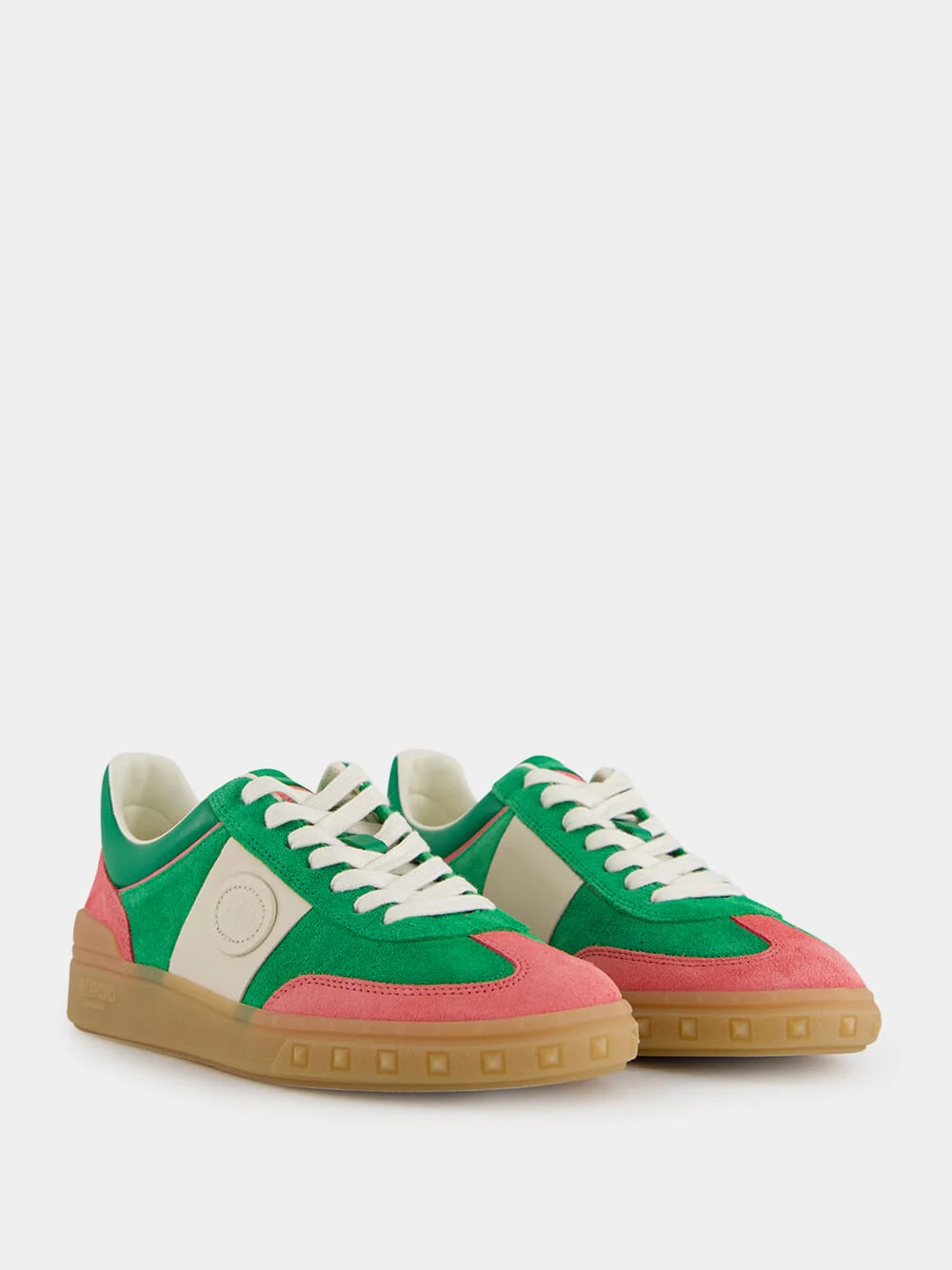 Sweet Pink Green Upvillage Sneakers - Image 3