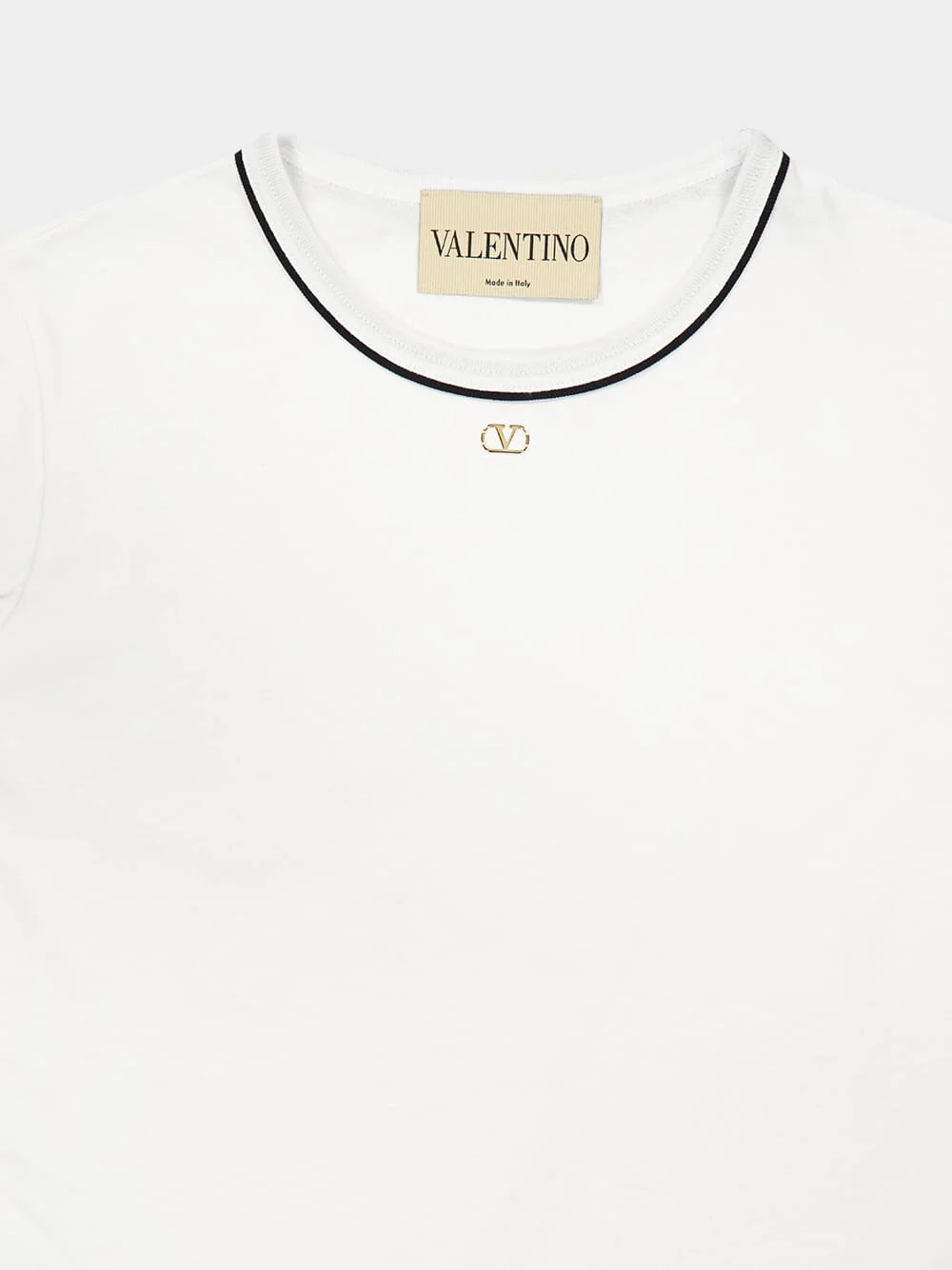 White Cotton Jersey T-Shirt - Image 3