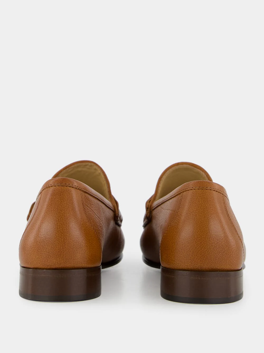 Tobacco V-Logo Signature Buffalo Loafers - Image 5