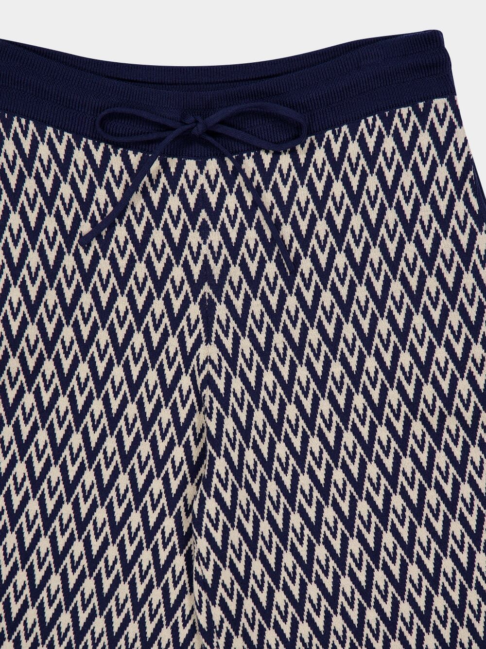 Toute la V Jacquard Wool Knit Trousers - Image 11