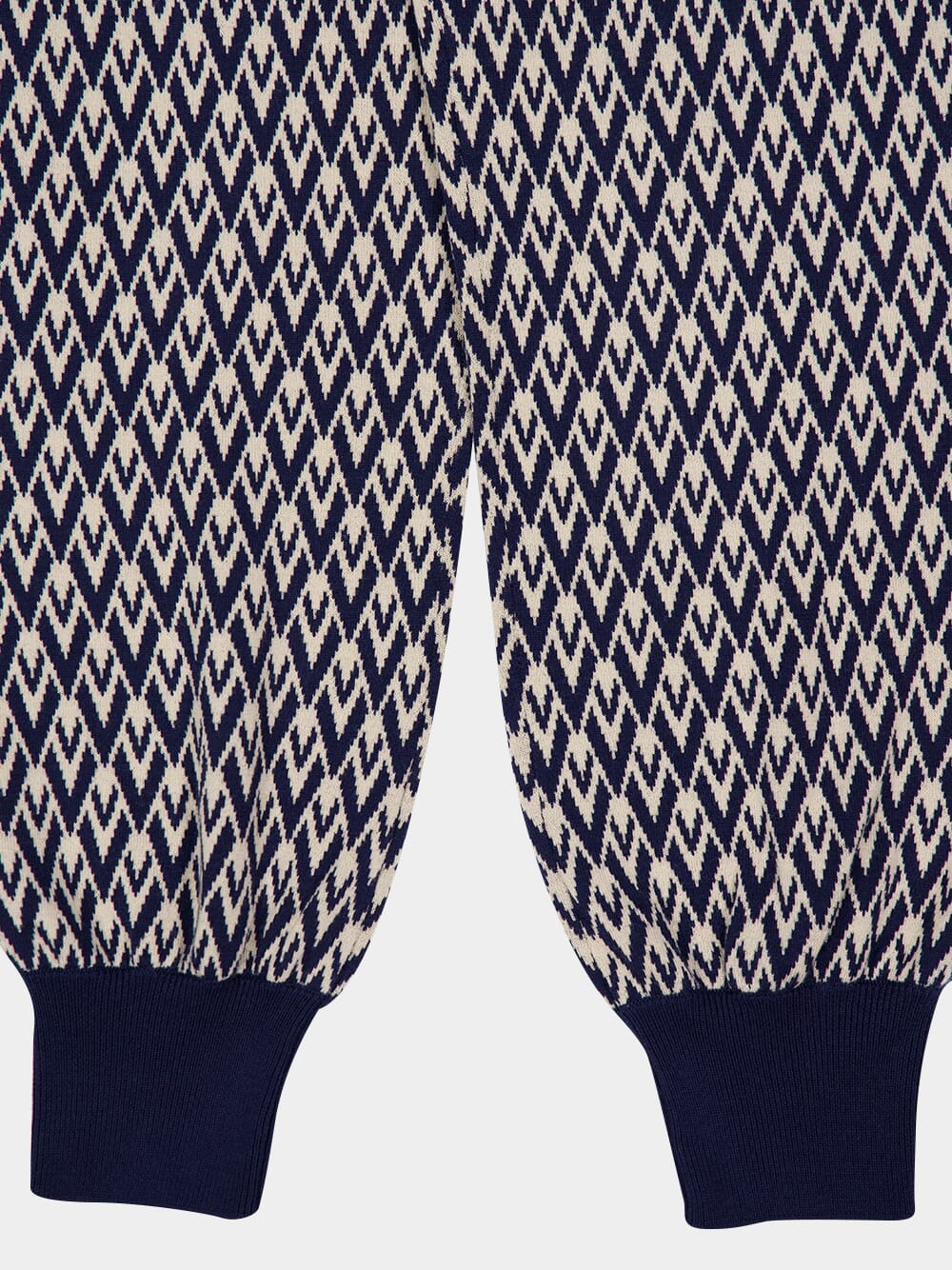 Toute la V Jacquard Wool Knit Trousers - Image 12