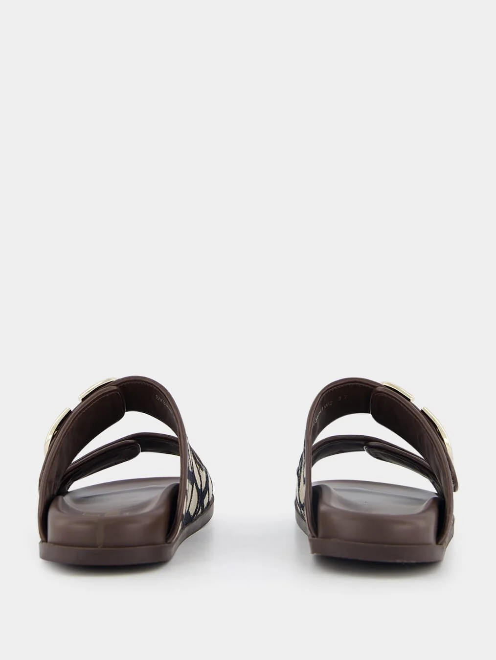 V-Logo Leather Slides - Image 5