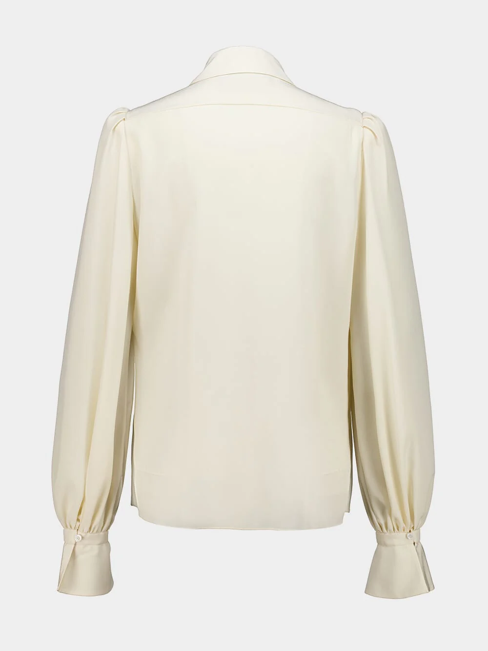 Vanilla Silk Crêpe de Chine Long Sleeve Shirt - Image 2