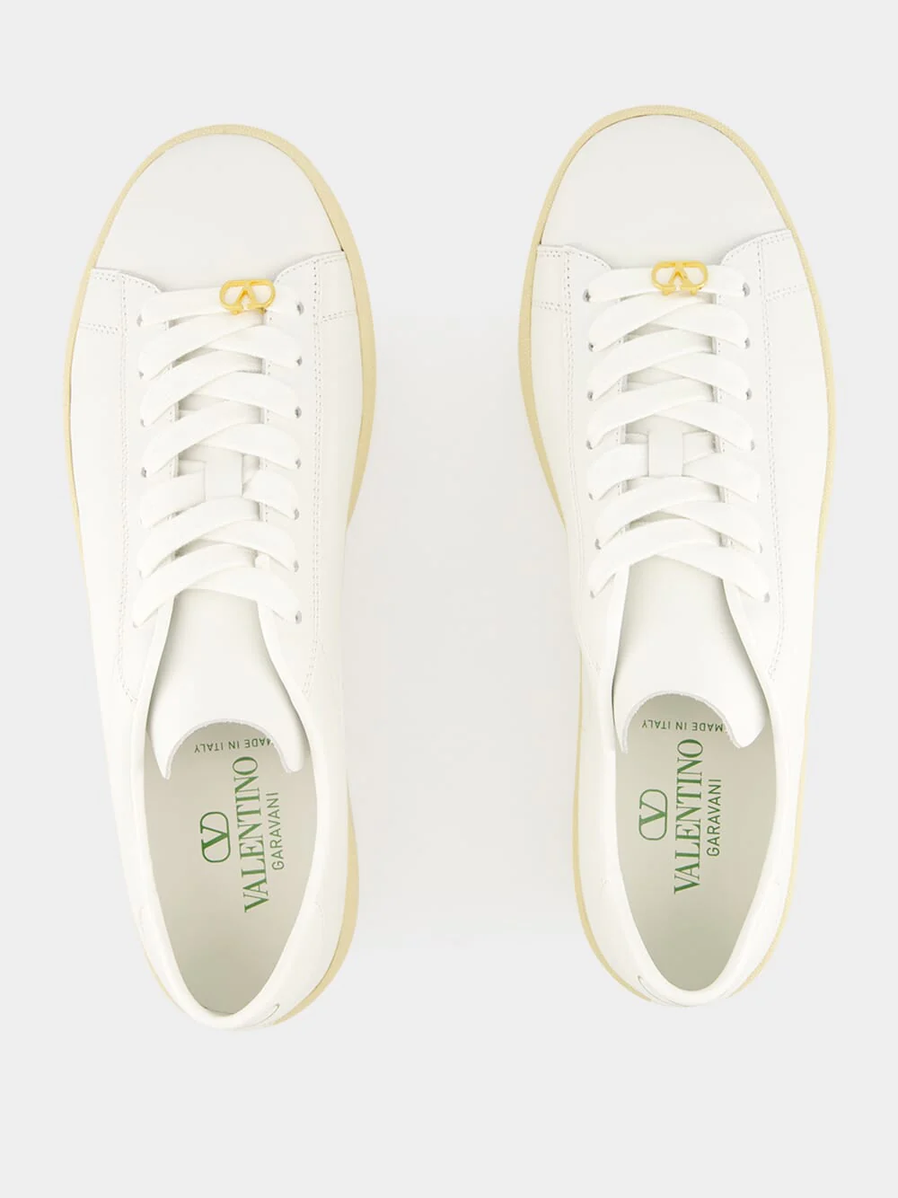 White Royco Trainer in Nappa Calfskin - Image 4