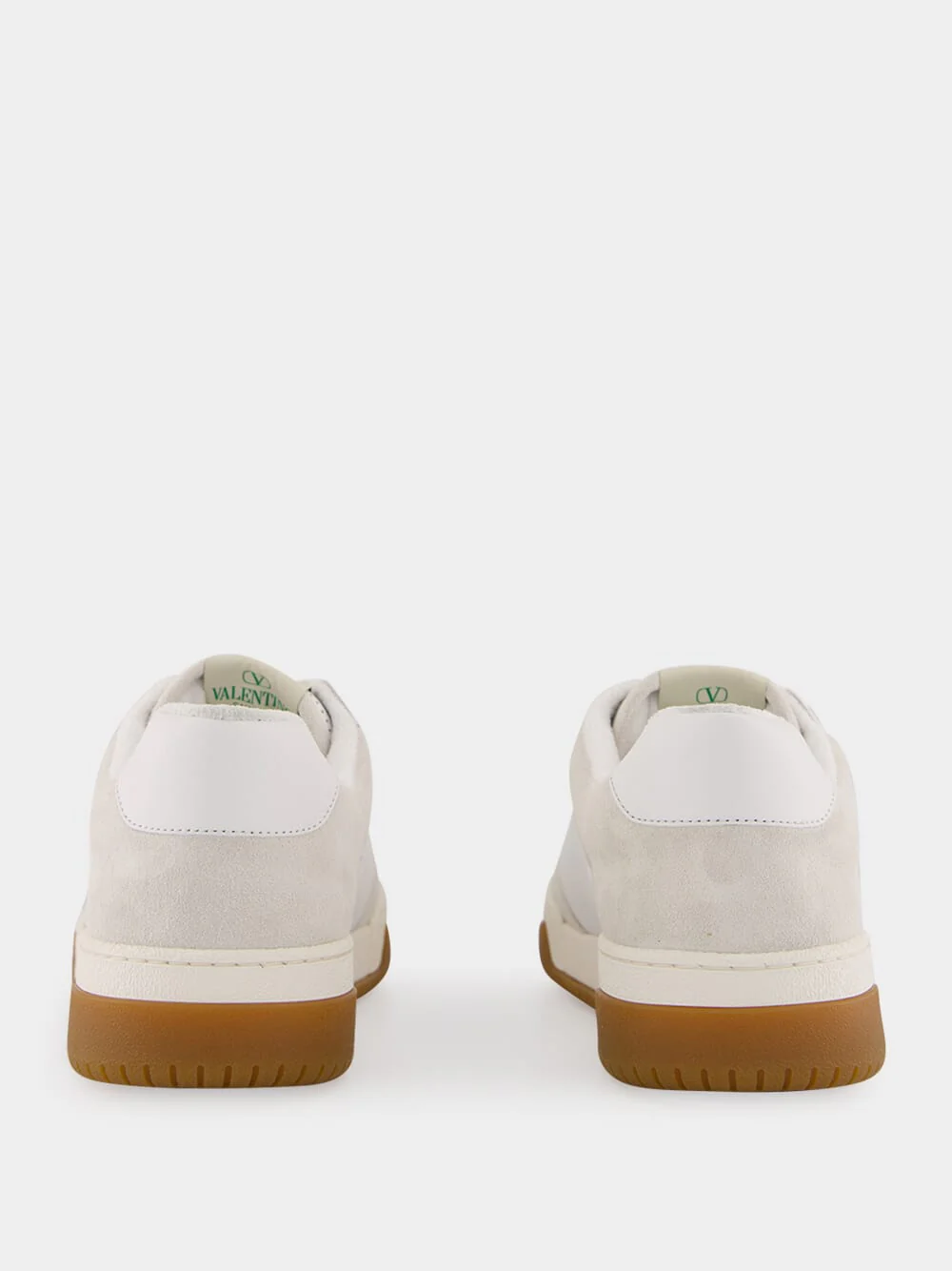 White Sparry Split Leather and Nappa Sneakers - Image 5