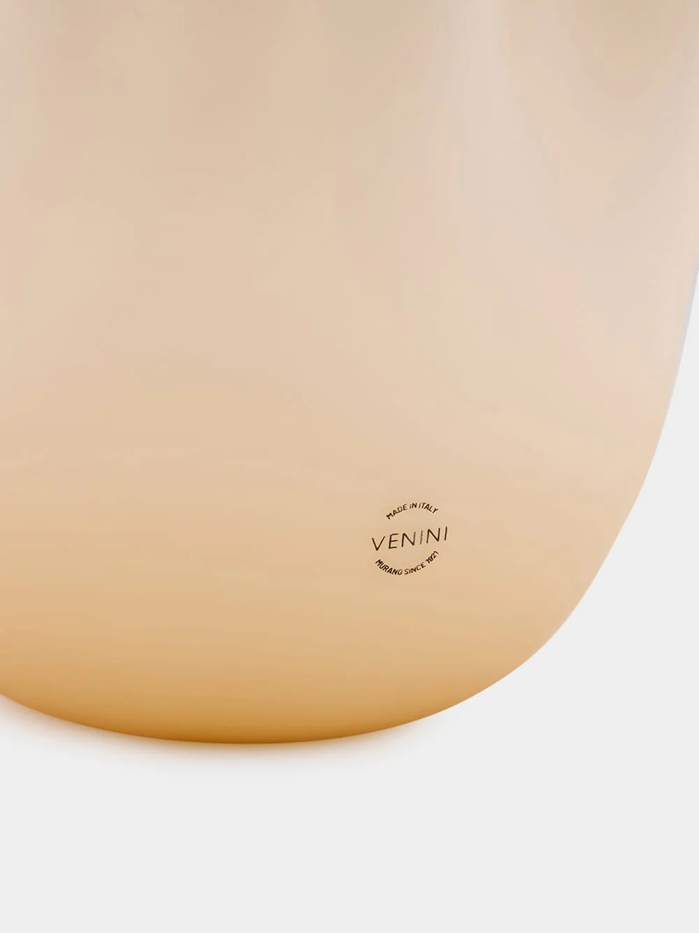 Beige Fazzoletto 24 Murano Glass Vase - Image 4