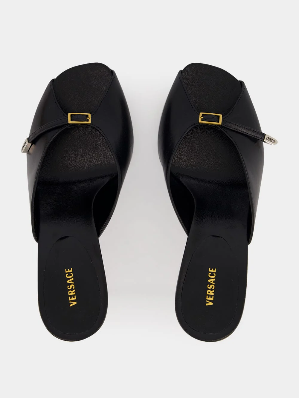 Black Nyx 80 Leather Mules - Image 5