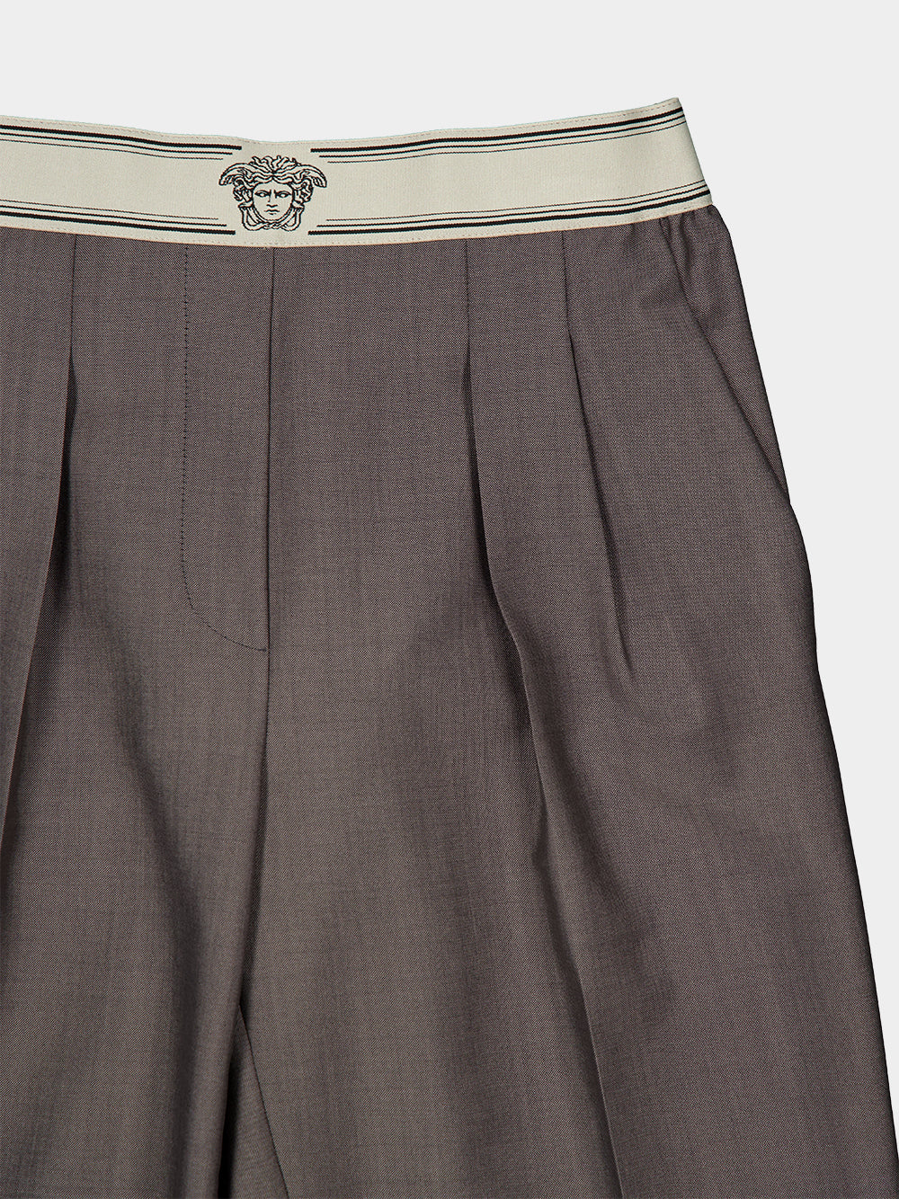 Grey Wool Mohair Trousers - Image 3