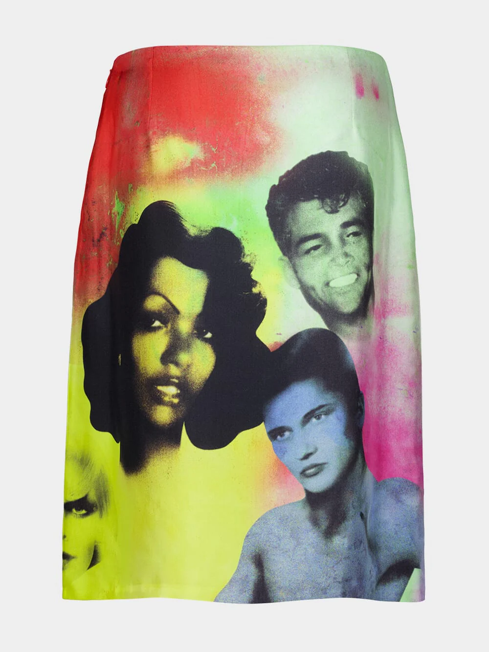 Printed Silk Twill Pencil Skirt - Image 3