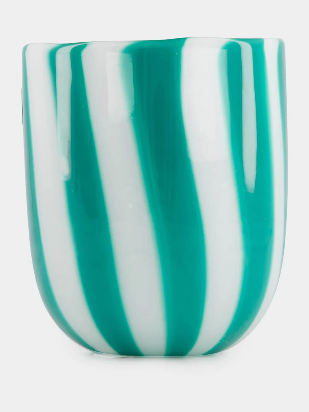 Forest Green Cane Glass Tumbler - Image 3