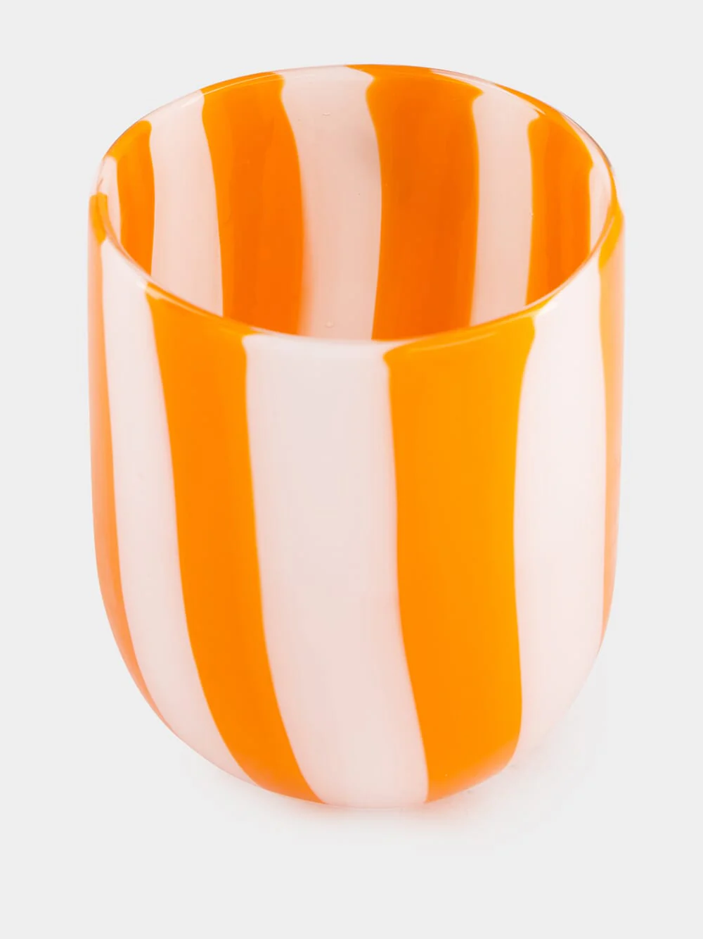 Orange Cane Glass Tumbler - Image 2