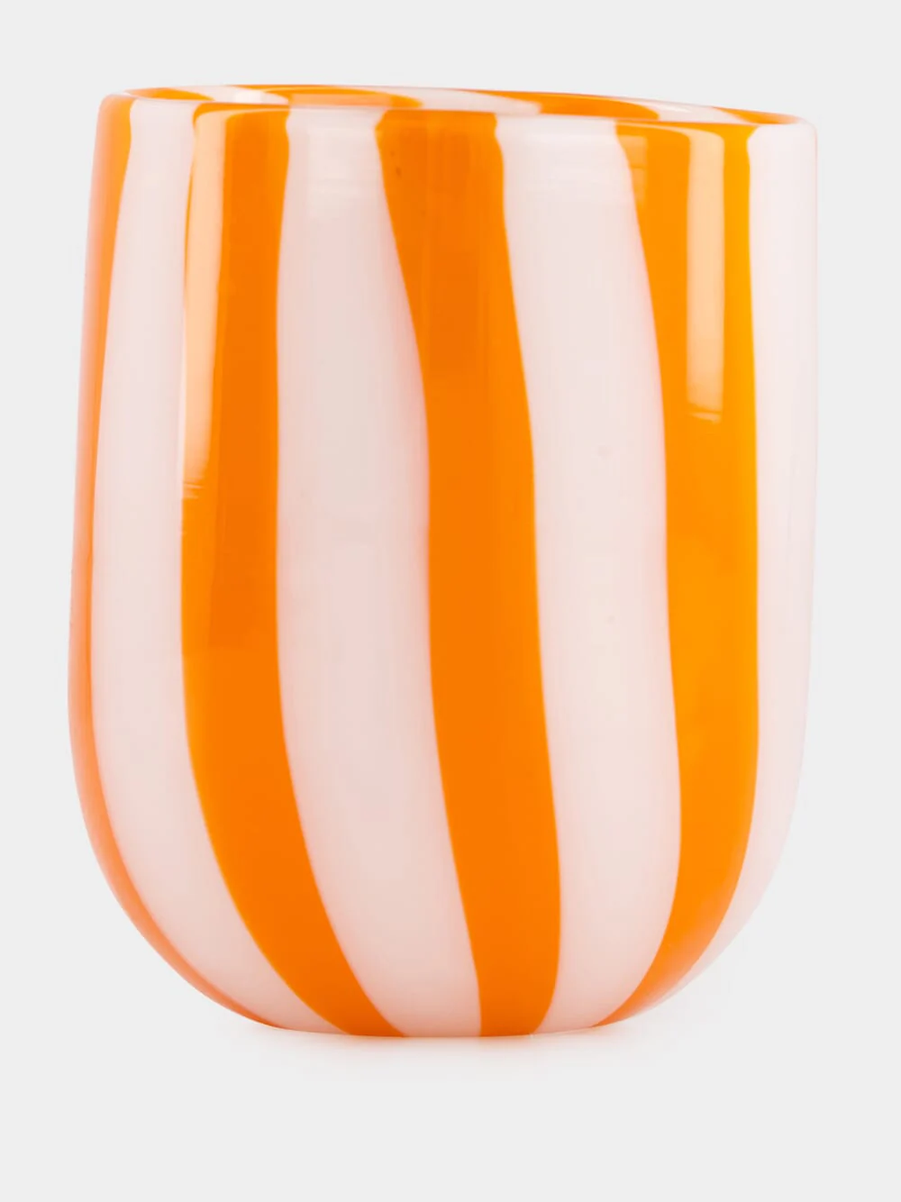 Orange Cane Glass Tumbler - Image 3