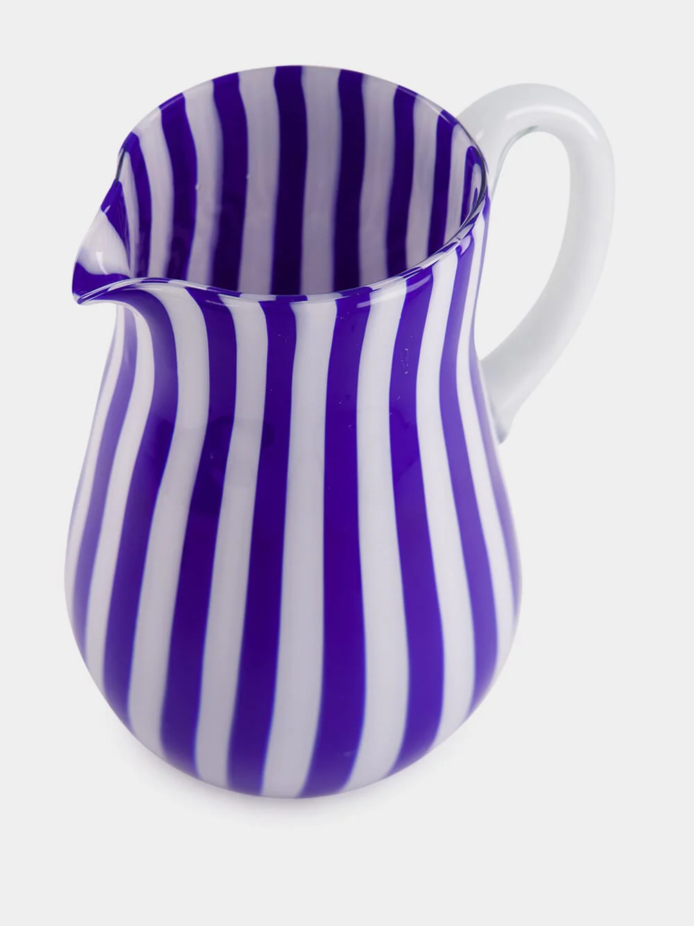 Royal Blue Stripes Murano Glass Jar - Image 3