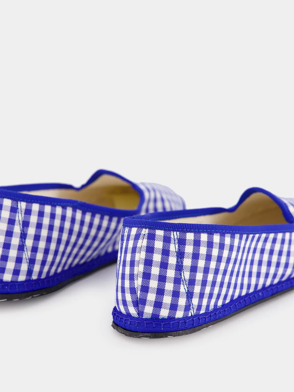 Blue Checked Slip-On Loafers - Image 13