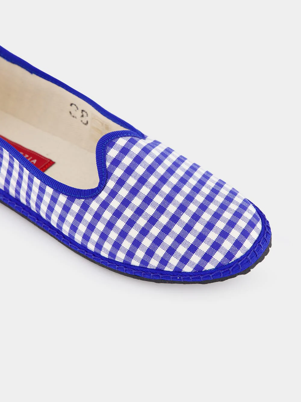 Blue Checked Slip-On Loafers - Image 14