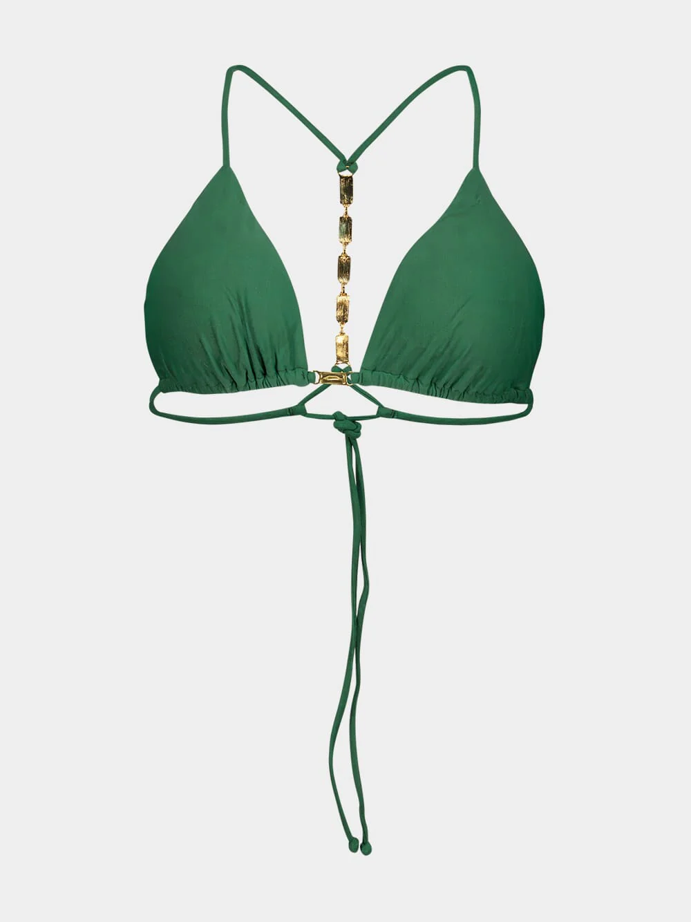 Green Matte Mage T Back Tri Top