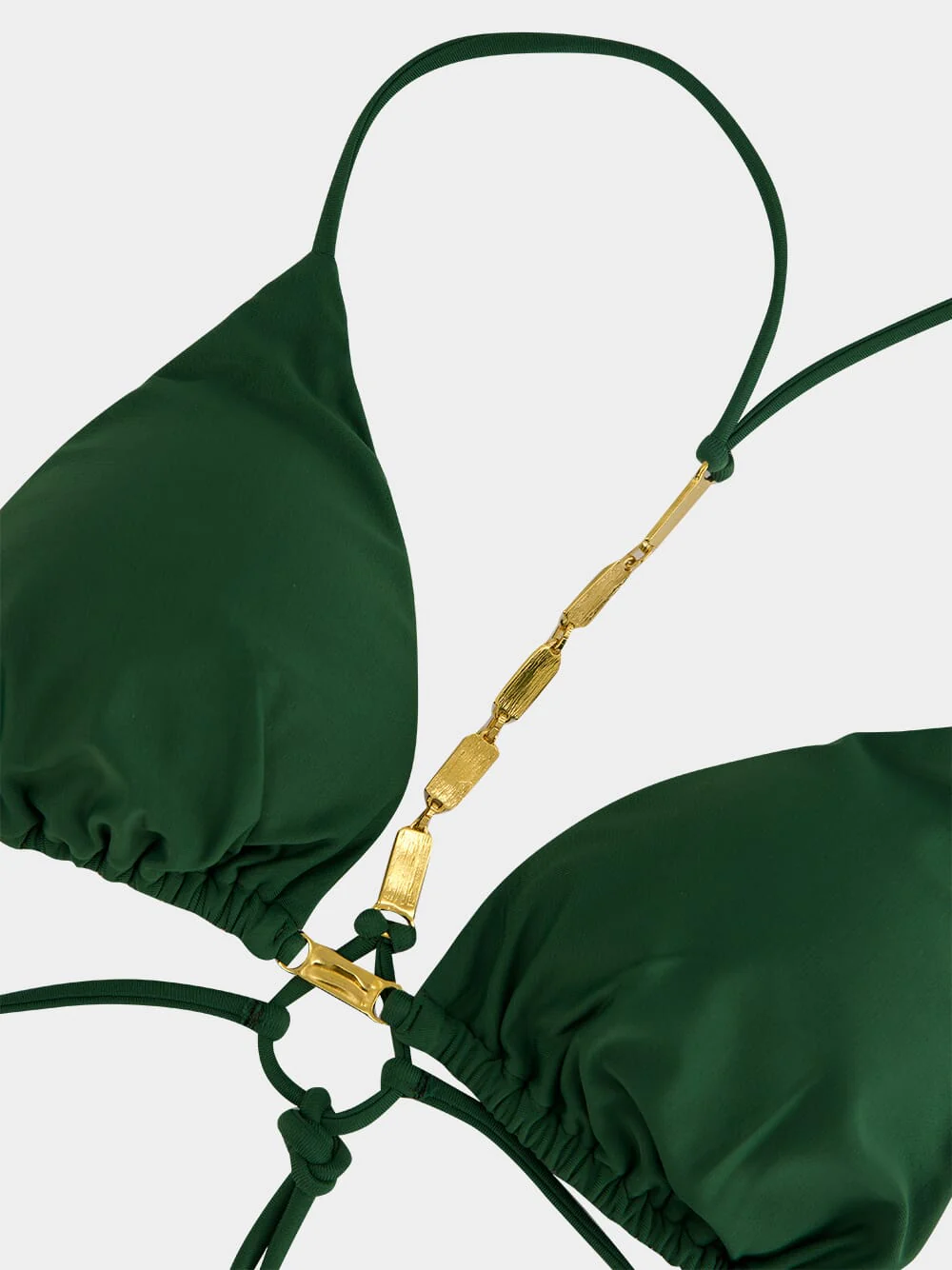 Green Matte Mage T Back Tri Top - Image 6