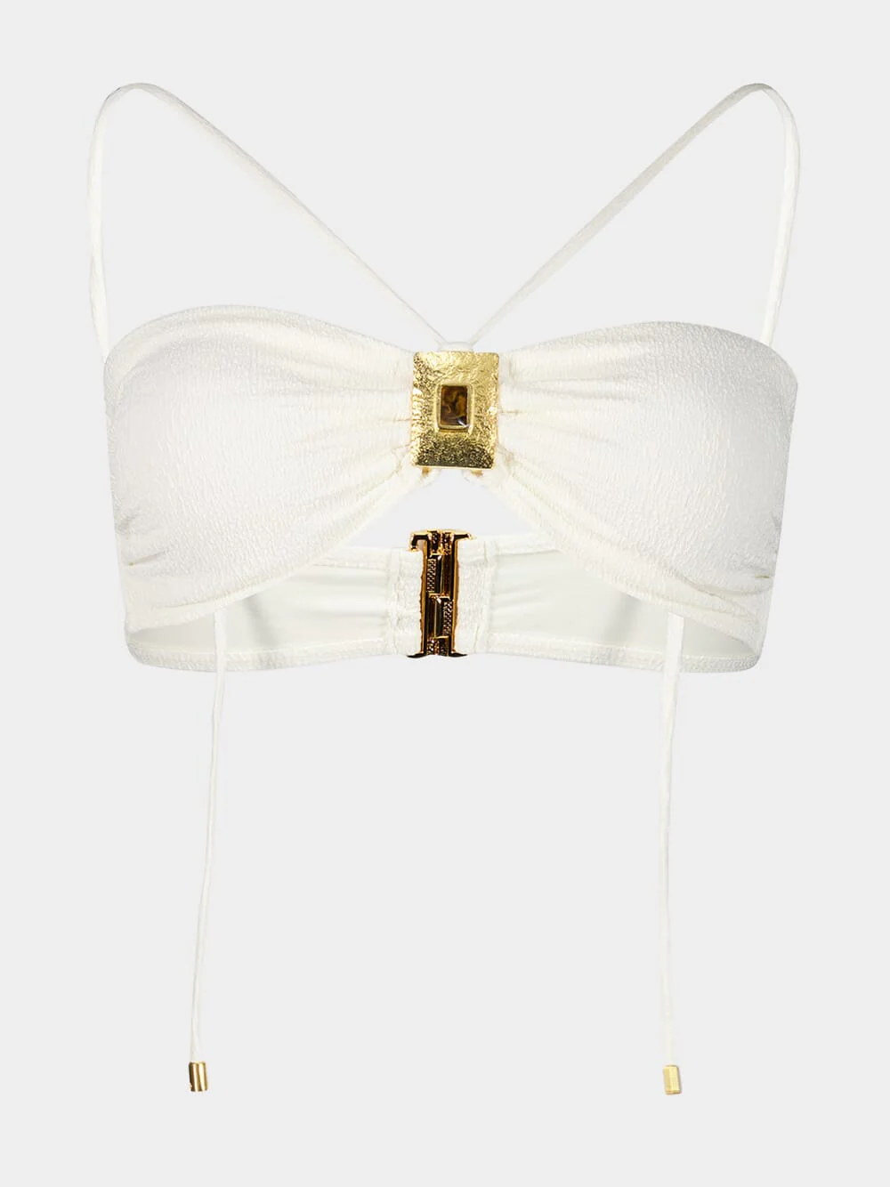 White Firenze Liza Bandeau Top - Image 2