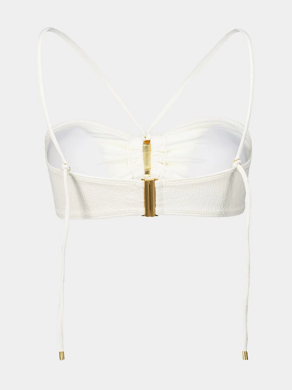 White Firenze Liza Bandeau Top - Image 4