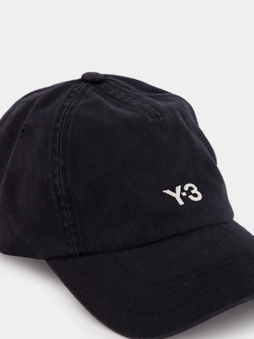 Embroidered Black Logo Cap - Image 3