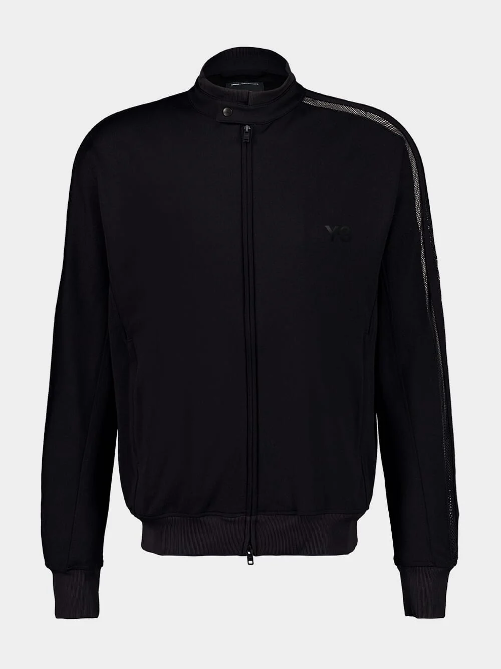 Black 3-Stripes Mesh Track Jacket