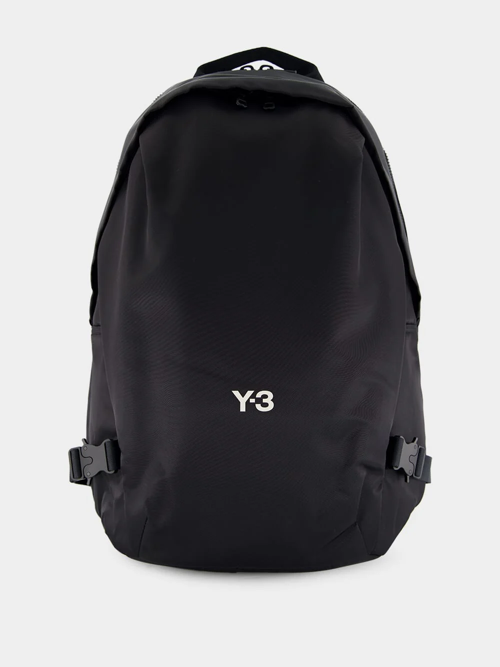 Black Backpack with Utility Straps