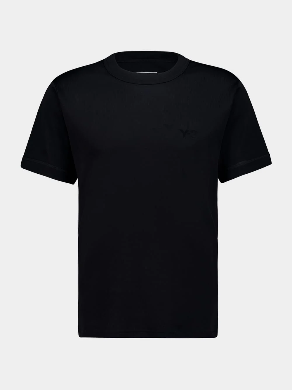Black Fitted Cotton T-Shirt