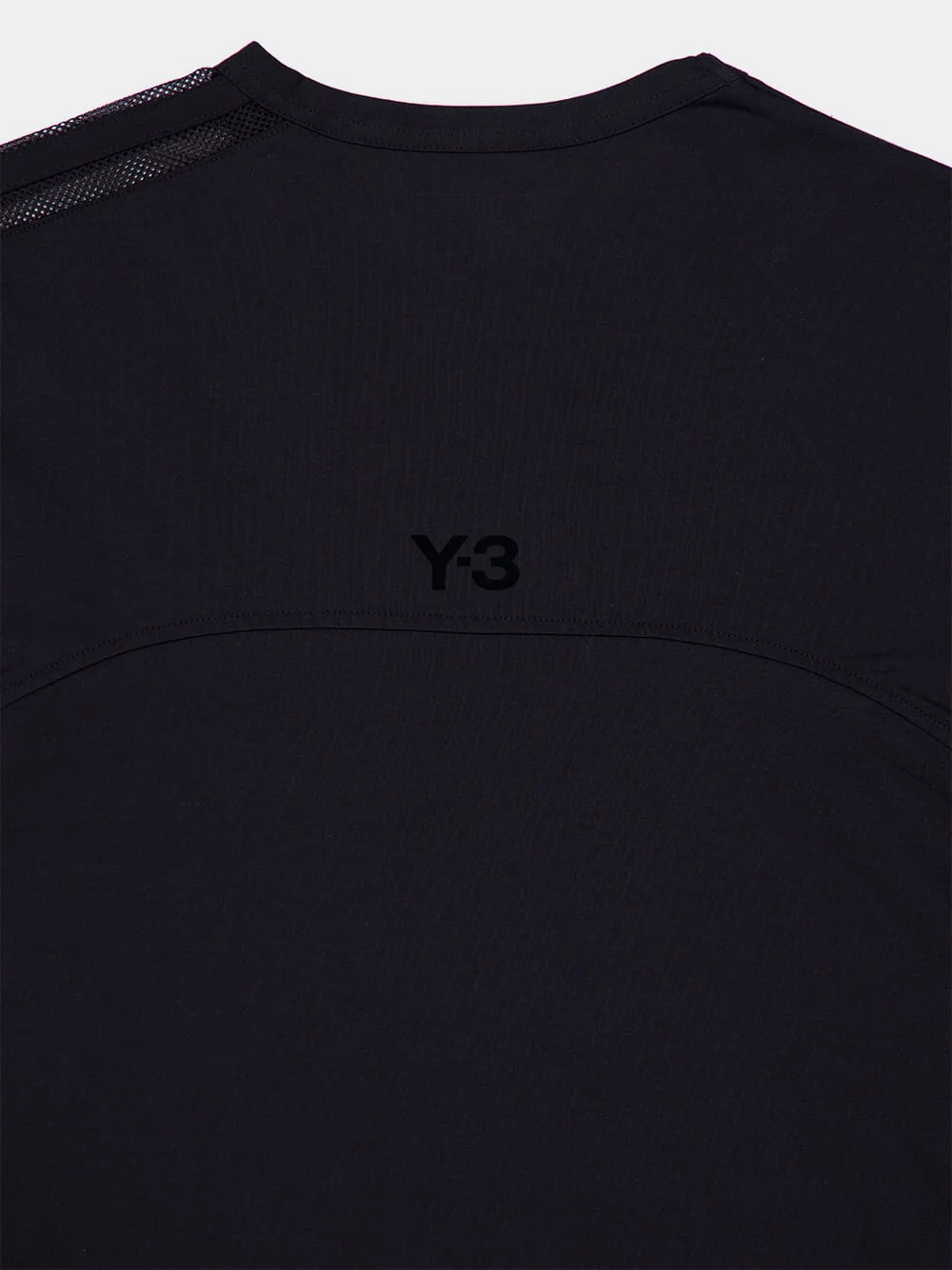 Black Mesh Detail T-Shirt - Image 6
