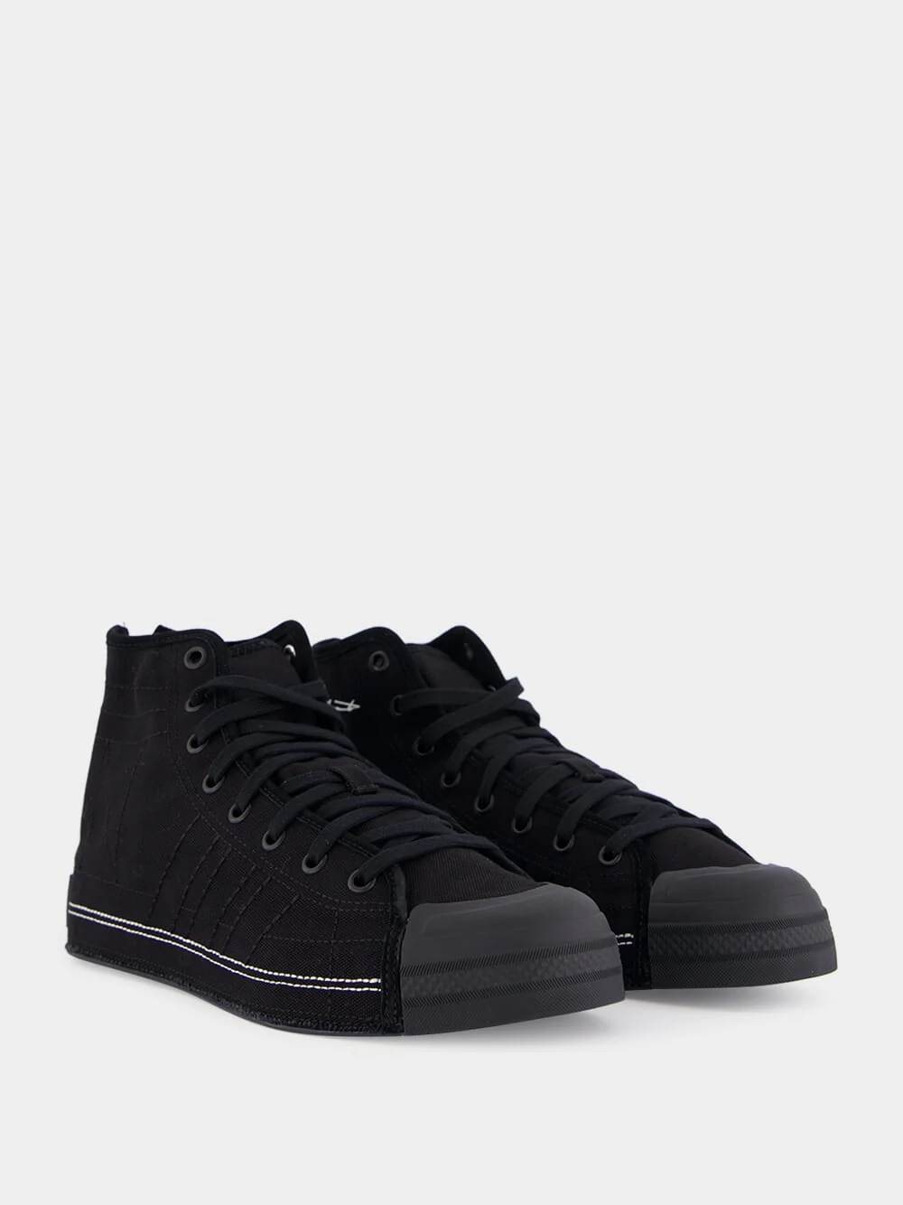 Black NBHD Nizza Hi Sneakers - Image 2