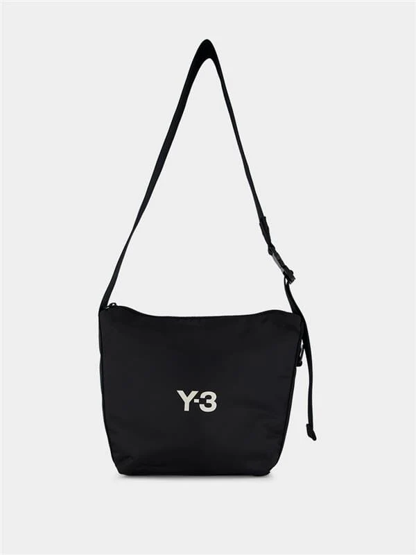 Black Nylon Crossbody Bag - Image 2