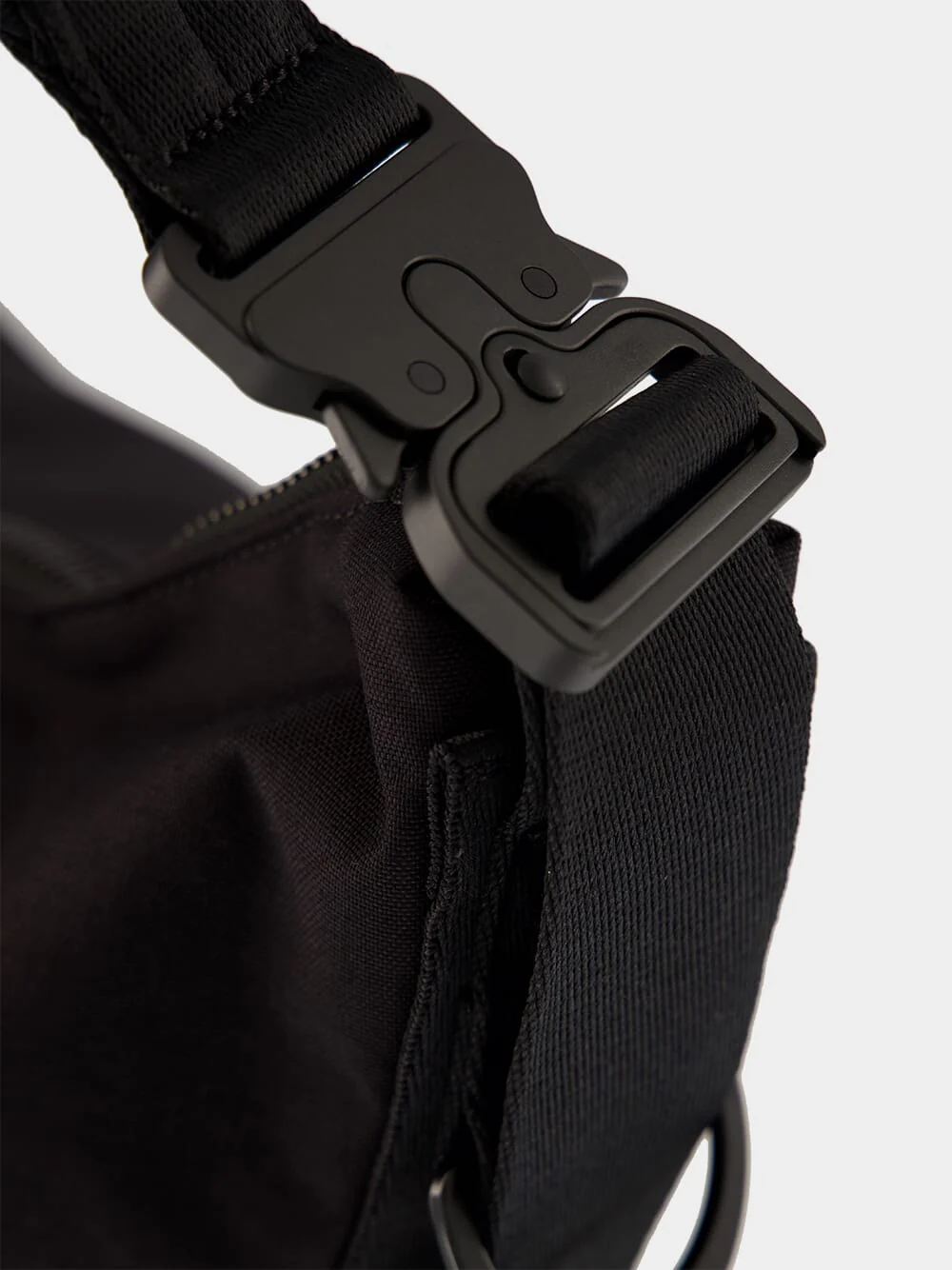 Black Nylon Crossbody Bag - Image 6